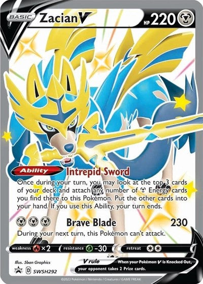 Zacian V (Shiny) - (SWSH292) - SWSH: Sword & Shield Promo Cards - (Promo)
