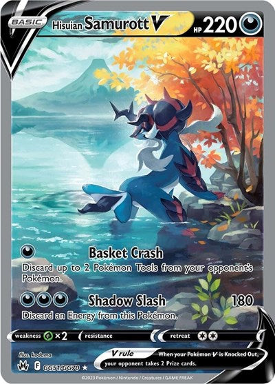 Hisuian Samurott V - (GG51/GG70) - SWSH: Crown Zenith: Galarian Gallery - (Ultra Rare)