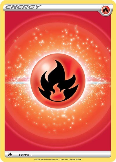 Fire Energy (Texture) - (153/159) - SWSH: Crown Zenith - (Ultra Rare)