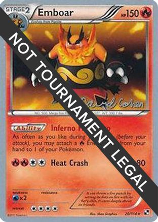 Emboar (20/114) (Twinboar - David Cohen) [World Championships 2011]