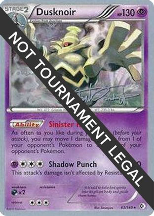 Dusknoir (63/149) (Trevgor - Trent Orndorff) [World Championships 2014]