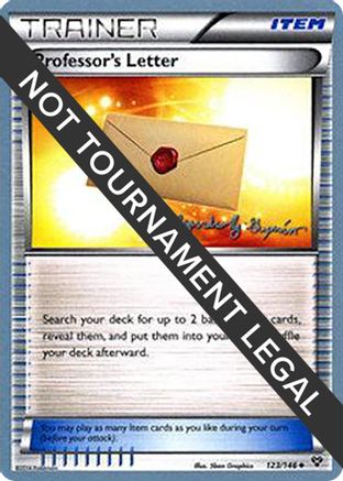 Professor's Letter (123/146) (Primal Groudon - Alejandro Ng-Guzman) [World Championships 2015]