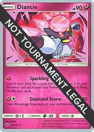 Diancie (94/147) (Infinite Force - Diego Cassiraga) [World Championships 2017]