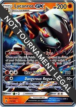 Lycanroc GX (74/145) (Buzzroc - Naohito Inoue) [World Championships 2018]