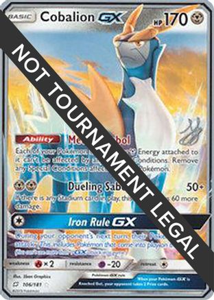 Cobalion GX (106/181) (Perfection - Henry Brand) [World Championships 2019]