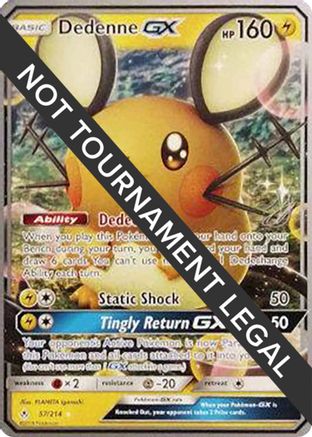 Dedenne GX (57/214) (Perfection - Henry Brand) [World Championships 2019]