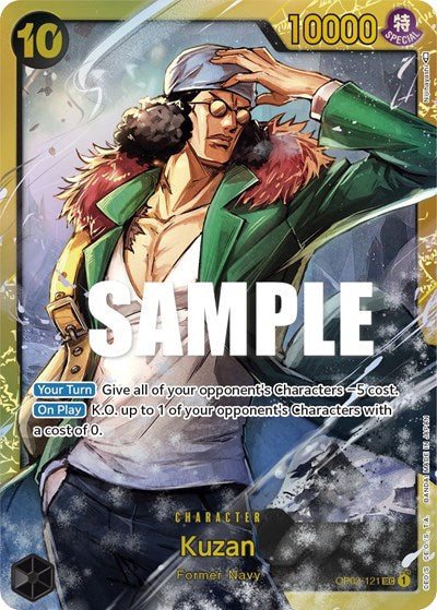 Kuzan - (OP02-121) - Paramount War - (Secret Rare)