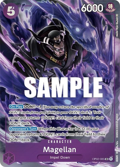 Magellan - (OP02-085) - Paramount War - (Super Rare)