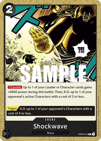 Shockwave - (ST06-014) - Starter Deck 6: Absolute Justice - (Common)