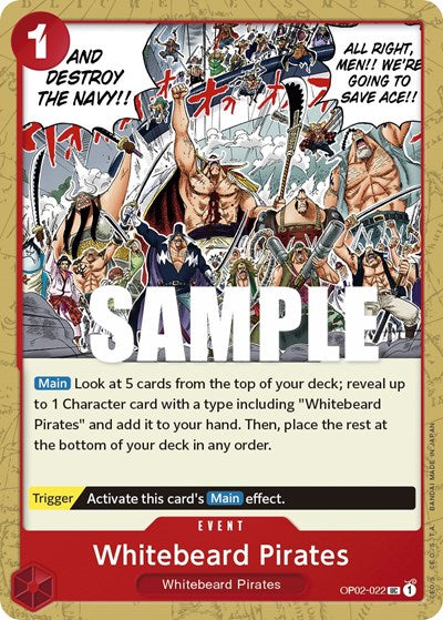 Whitebeard Pirates - (OP02-022) - Paramount War - (Uncommon)