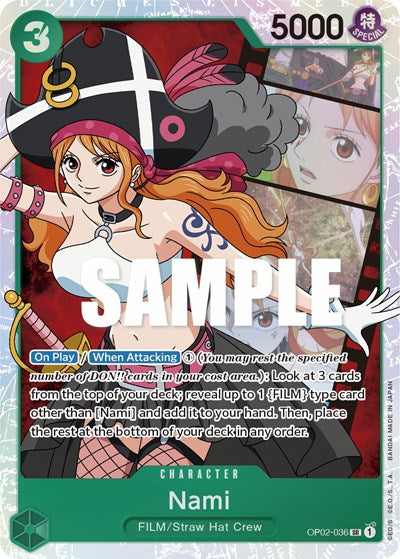 Nami - (OP02-036) - Paramount War - (Super Rare)