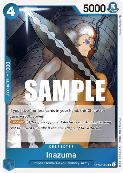 Inazuma - (OP02-050) - Paramount War - (Rare)