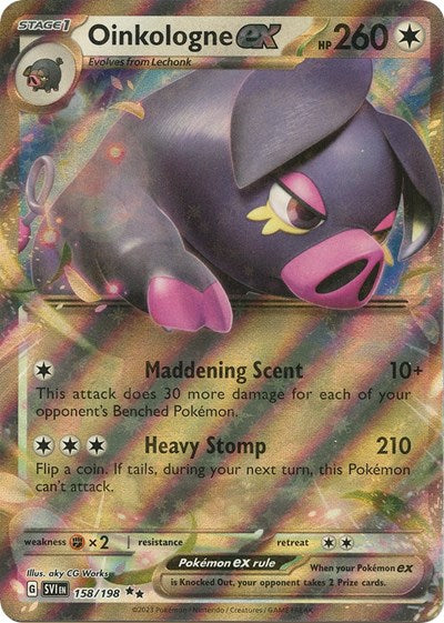 Oinkologne ex - (158/198) - SV01: Scarlet & Violet Base Set - (Double Rare)