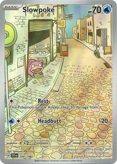 Slowpoke - (204/198) - SV01: Scarlet & Violet Base Set - (Illustration Rare)
