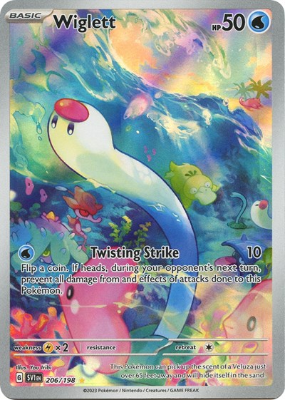 Wiglett - (206/198) - SV01: Scarlet & Violet Base Set - (Illustration Rare)