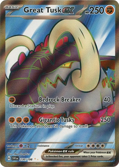 Great Tusk ex - (230/198) - SV01: Scarlet & Violet Base Set - (Ultra Rare)