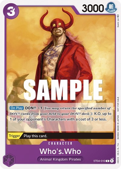 Who's.Who (Tournament Pack Vol. 3) - (ST04-010) - One Piece Promotion Cards - (Promo)