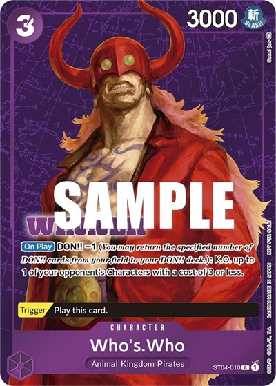 Who's.Who (Tournament Pack Vol. 3) - (ST04-010) - One Piece Promotion Cards - (Promo)