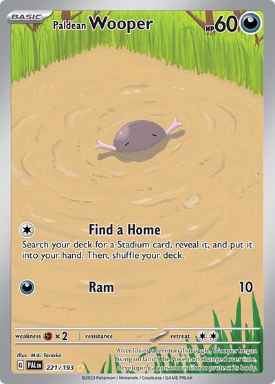 Paldean Wooper - (221/193) - SV02: Paldea Evolved - (Illustration Rare)