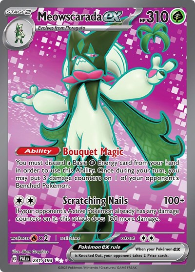 Meowscarada ex - (231/193) - SV02: Paldea Evolved - (Ultra Rare)