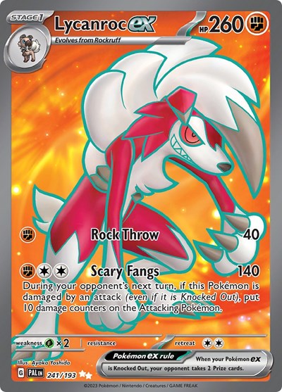 Lycanroc ex - (241/193) - SV02: Paldea Evolved - (Ultra Rare)