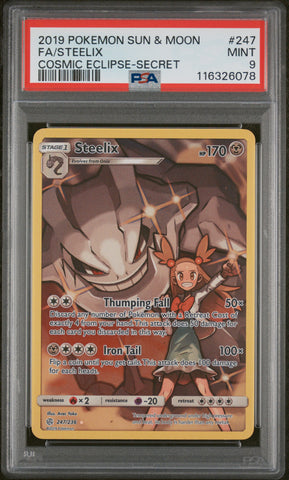 PSA 9 - Cosmic Eclipse - Steelix #247