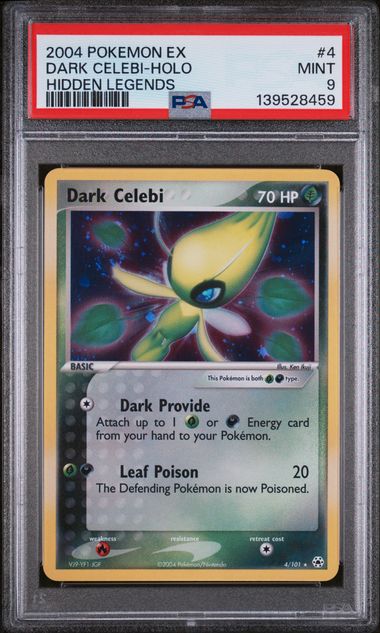 PSA 8 - Hidden Legends - Dark Celebi