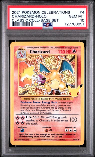 PSA 10 - Celebrations - Charizard Holo