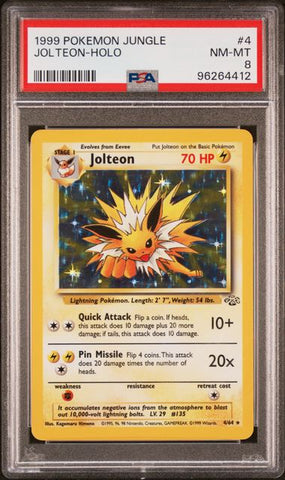 PSA 8 - 1999 Jungle - Jolteon Holo - #4