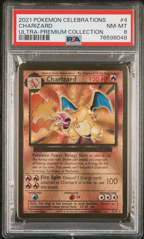 PSA 8 - Celebrations  - Charizard Metal UPC #4