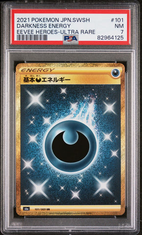 PSA 7 - Eevee Heroes - Darkness Energy #101