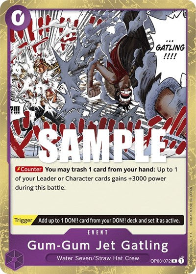 Gum-Gum Jet Gatling - (OP03-072) - Pillars of Strength - (Rare)