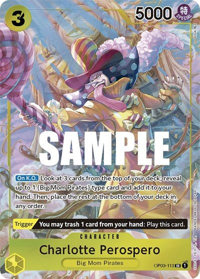 Charlotte Perospero - (OP03-113) - Pillars of Strength(Super Rare)