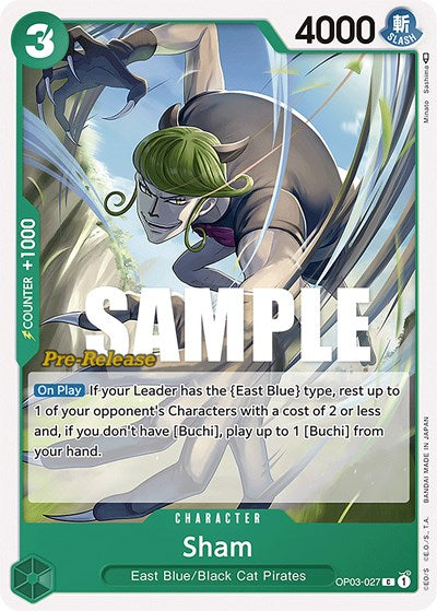 Sham - (OP03-027) - Pillars of Strength Pre-Release Cards - (Common)