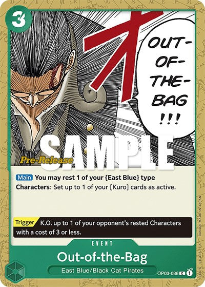 Out-of-the-Bag - (OP03-036) - Pillars of Strength Pre-Release Cards - (Common)