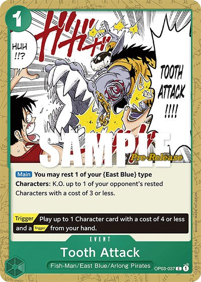 Tooth Attack - (OP03-037) - Pillars of Strength Pre-Release Cards - (Common)