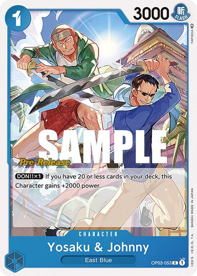 Yosaku & Johnny - (OP03-053) - Pillars of Strength Pre-Release Cards - (Common)