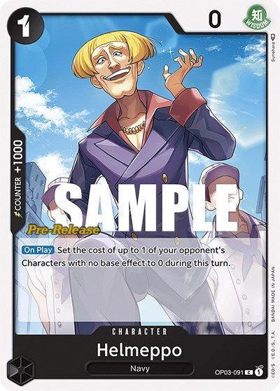 Helmeppo - (OP03-091) - Pillars of Strength Pre-Release Cards - (Common)