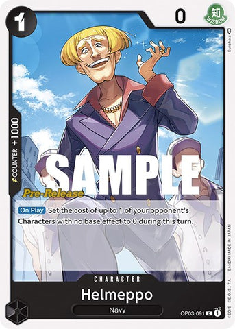 Helmeppo - (OP03-091) - Pillars of Strength Pre-Release Cards - (Common)