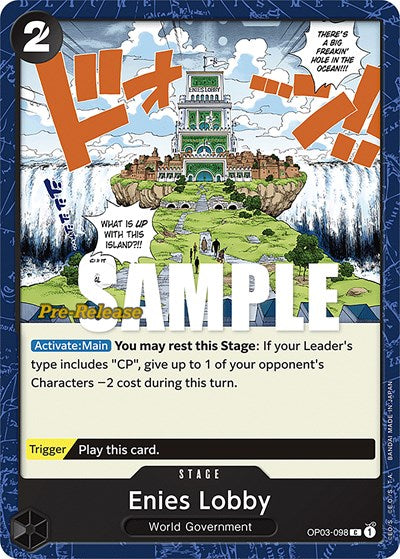 Enies Lobby - (OP03-098) - Pillars of Strength Pre-Release Cards - (Common)