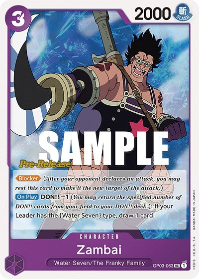 Zambai - (OP03-063) - Pillars of Strength Pre-Release Cards - (Uncommon)