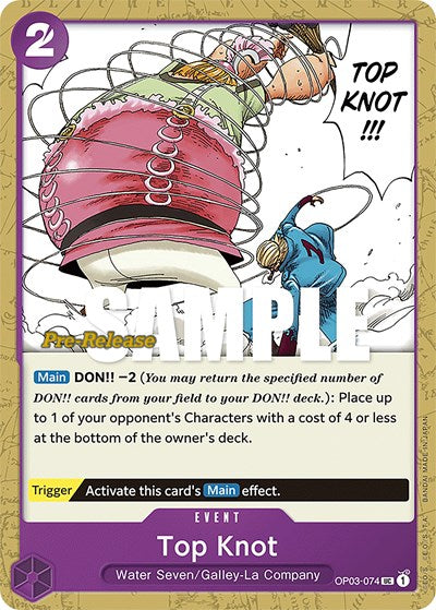 Top Knot - (OP03-074) - Pillars of Strength Pre-Release Cards - (Uncommon)