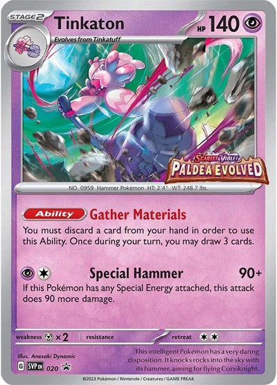 Tinkaton (Prerelease) - (020) - SV: Scarlet & Violet Promo Cards - (Promo)