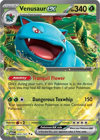 Venusaur ex - (003/165) - SV: Scarlet & Violet 151 - (Double Rare)
