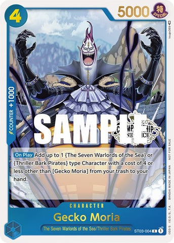 Gecko Moria (Store Championship 2023 Participation Pack Vol.1) - (ST03-004) - One Piece Promotion Cards - (Promo)
