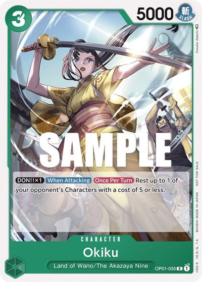 Okiku (Tournament Pack Vol. 4) - (OP01-035) - One Piece Promotion Cards - (Rare)