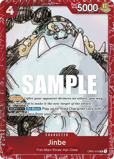 Jinbe (Premium Card Collection -ONE PIECE FILM RED Edition-) - (OP01-014) - One Piece Promotion Cards - (Uncommon)