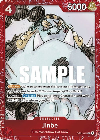 Jinbe (Premium Card Collection -ONE PIECE FILM RED Edition-) - (OP01-014) - One Piece Promotion Cards - (Uncommon)