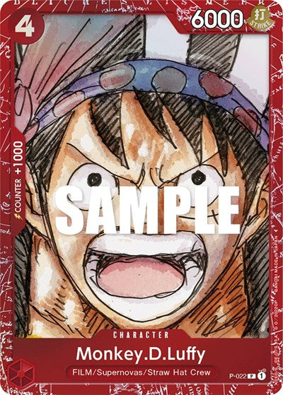 Monkey.D.Luffy (Premium Card Collection -ONE PIECE FILM RED Edition-) - (P-022) - One Piece Promotion Cards - (Promo)