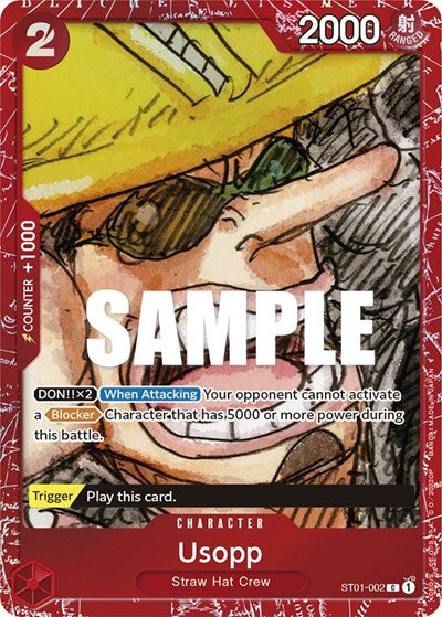 Usopp (Premium Card Collection -ONE PIECE FILM RED Edition-) - (ST01-002) - One Piece Promotion Cards - (Common)